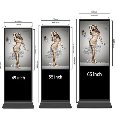 디지털 신호 전기 용량 태블릿 LCD를 세우는 안드로이드 43 인치 바닥