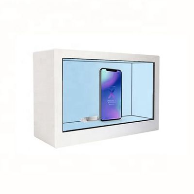 투명한 현명한 진열장 LCD는 제품 광고를 위한 내각 박스를 보여줍니다
