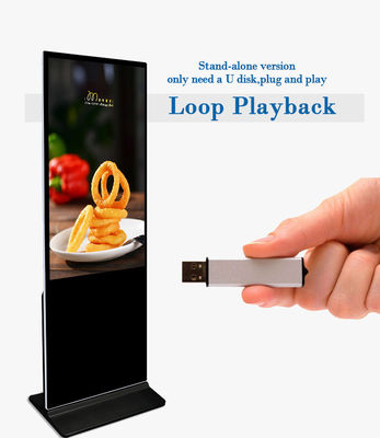 49 인치 울트라 슬림 LCD 플레이어 광고 방송 디스플레이 디지털 광고 기계