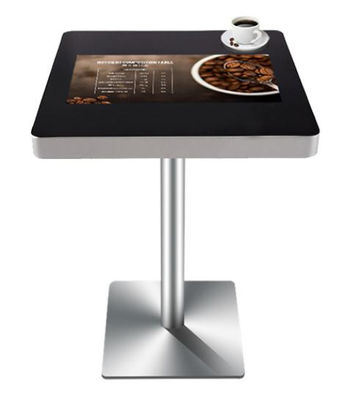 22 인치 막대기 커피용 탁자 터치스크린 광고 간이 건축물 전시 T 유형